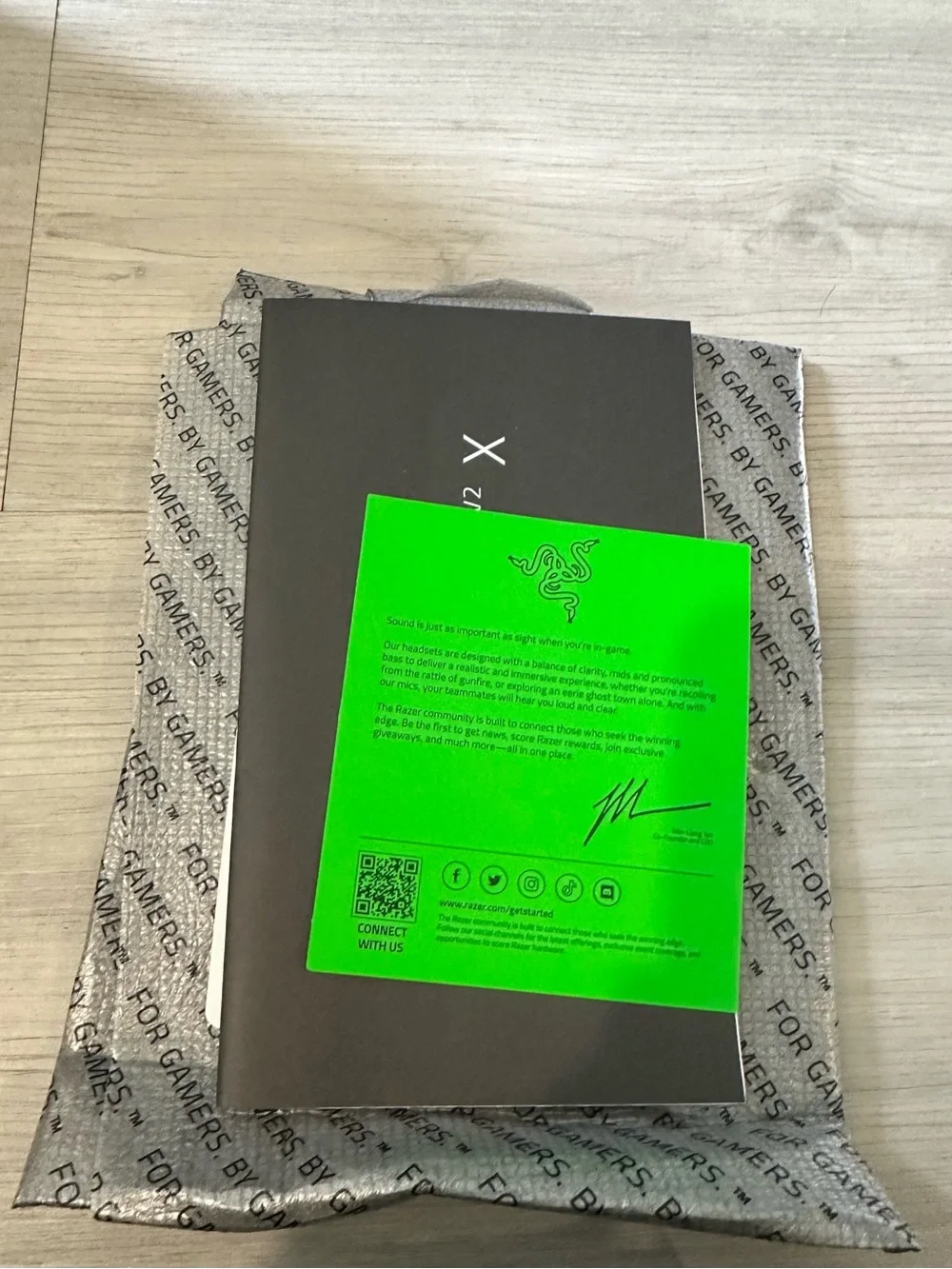 Razer BlackShark V2 X Wired Gaming Headset 3.5mm Black/Green w/ Box NIB